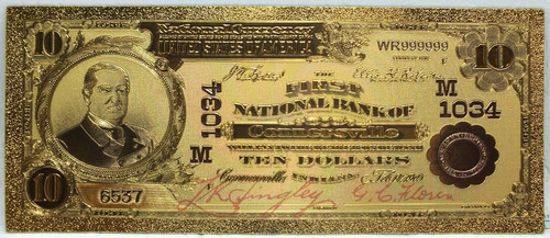 1902 first national - $10, bank