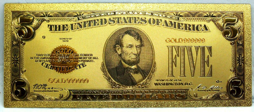 1928 gold certificate - gold,