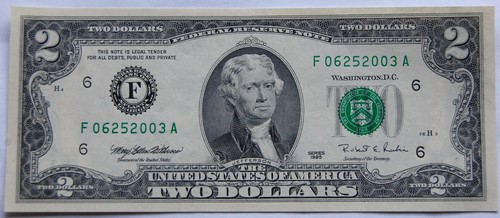 Birthday note 25 2003 - $2,