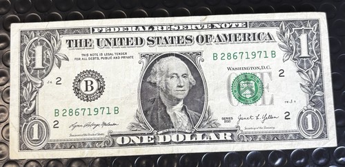 One dollar bill birthday - one,