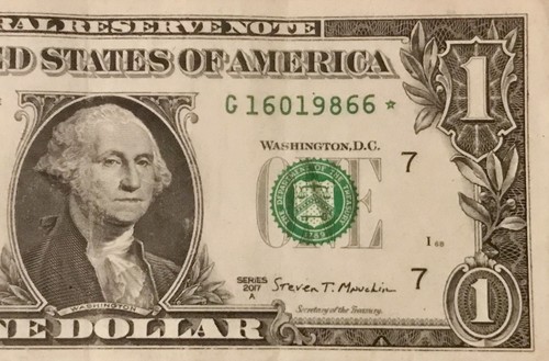 One dollar bill - bill, date